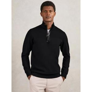 REISS Hale Interlock Half-Zip Sweatshirt
